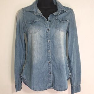 Jean button down shirt